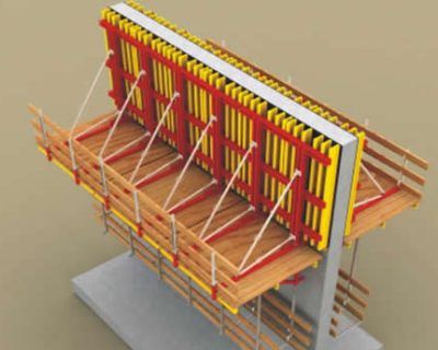 Crane-Assisted Climbing Wall Formwork